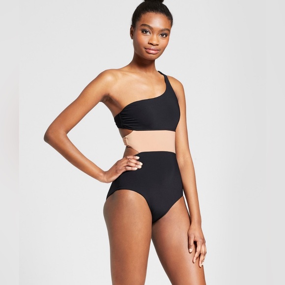 Sun Lab Swim Other - Sunn Lab Swim Color-block One Shoulder Swimsuit, M
